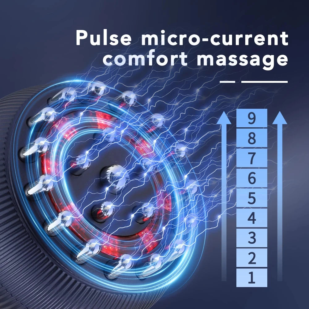 Cepillo Gua Sha Eléctrico 4 En 1 – Calor, Luz Roja Y Microcorriente Para Drenaje Y Celulitis