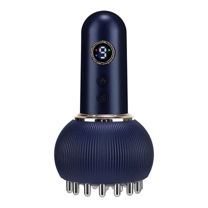 Cepillo Gua Sha Eléctrico 4 En 1 – Calor, Luz Roja Y Microcorriente Para Drenaje Y Celulitis